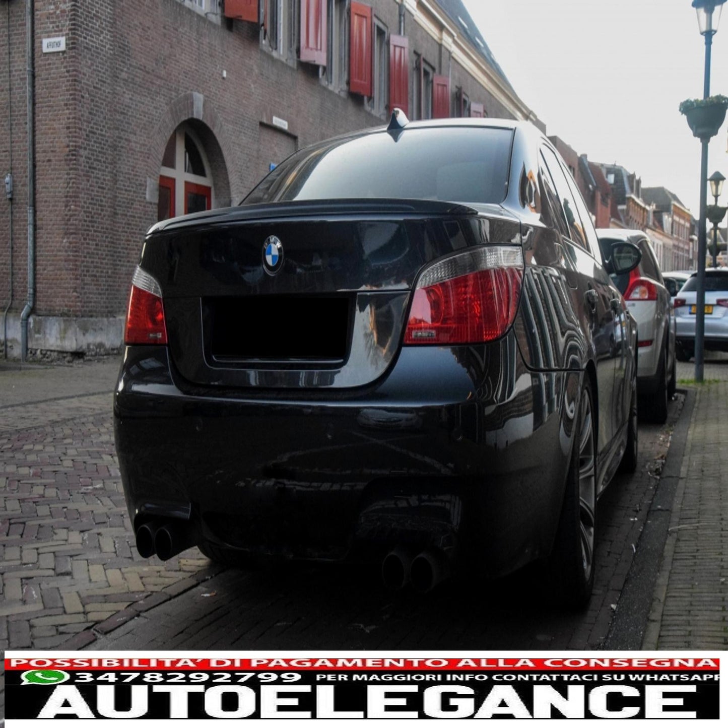 trunk spoiler suitable for bmw e60 5 series lci non-lci (2003-2010) m-technik design