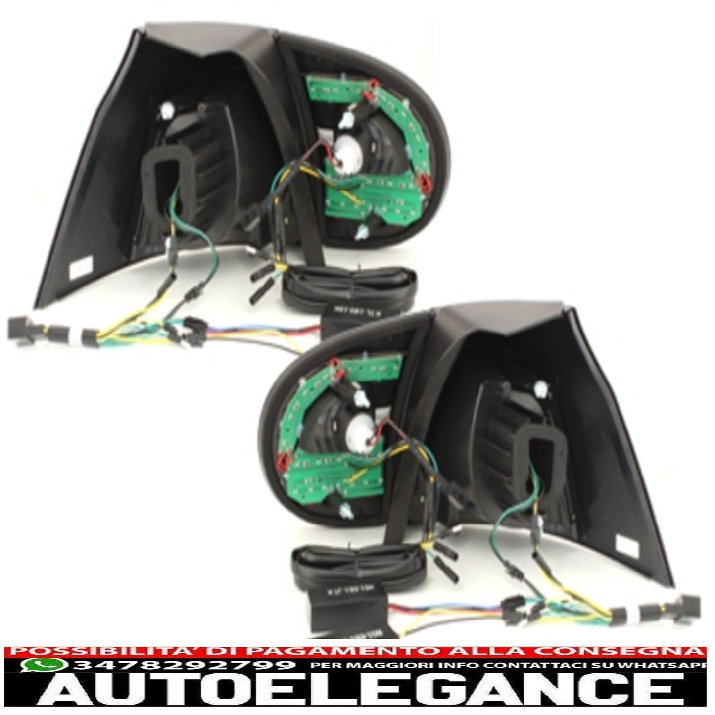 fanali posteriori a led litec adatti per vw golf v 5 03-09_nero/fumo