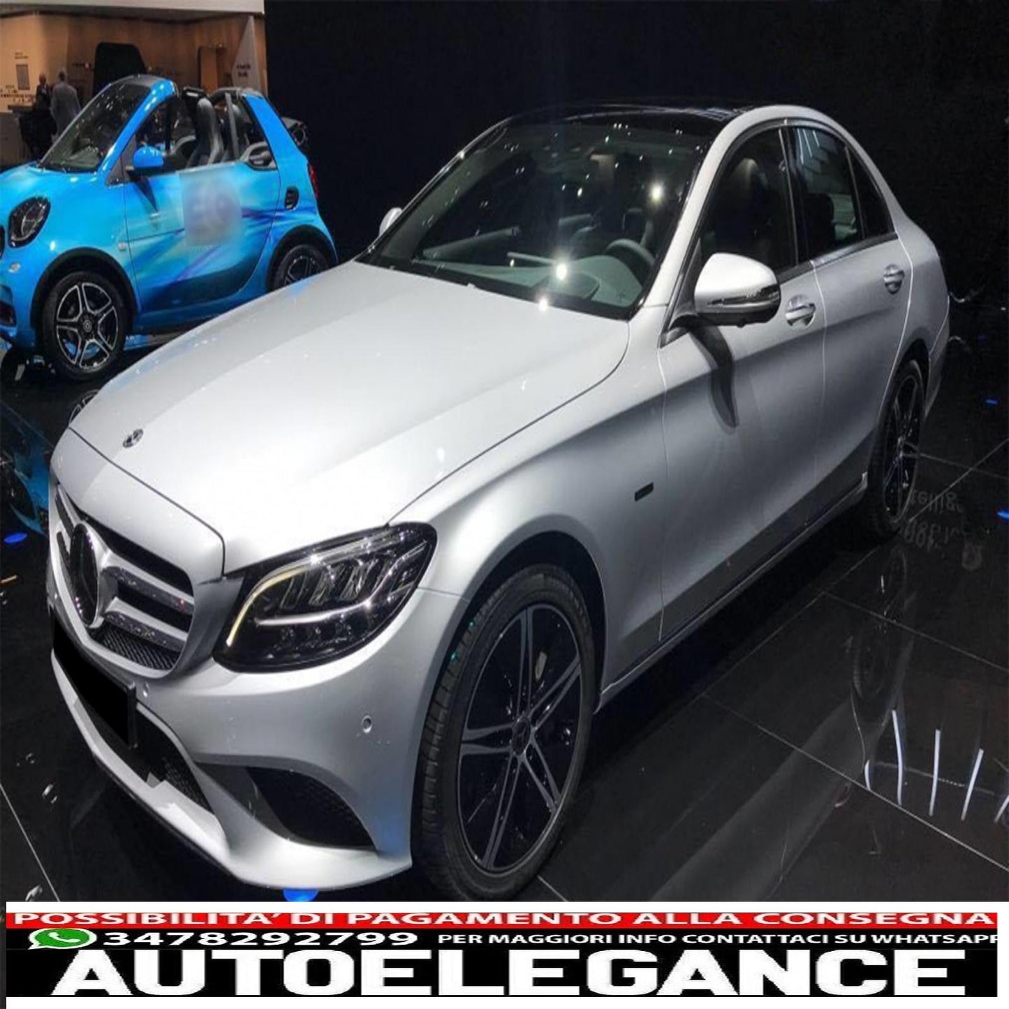 fari anteriori full led adatti per mercedes classe c w205 s205 (2019-up) guida a sinistra