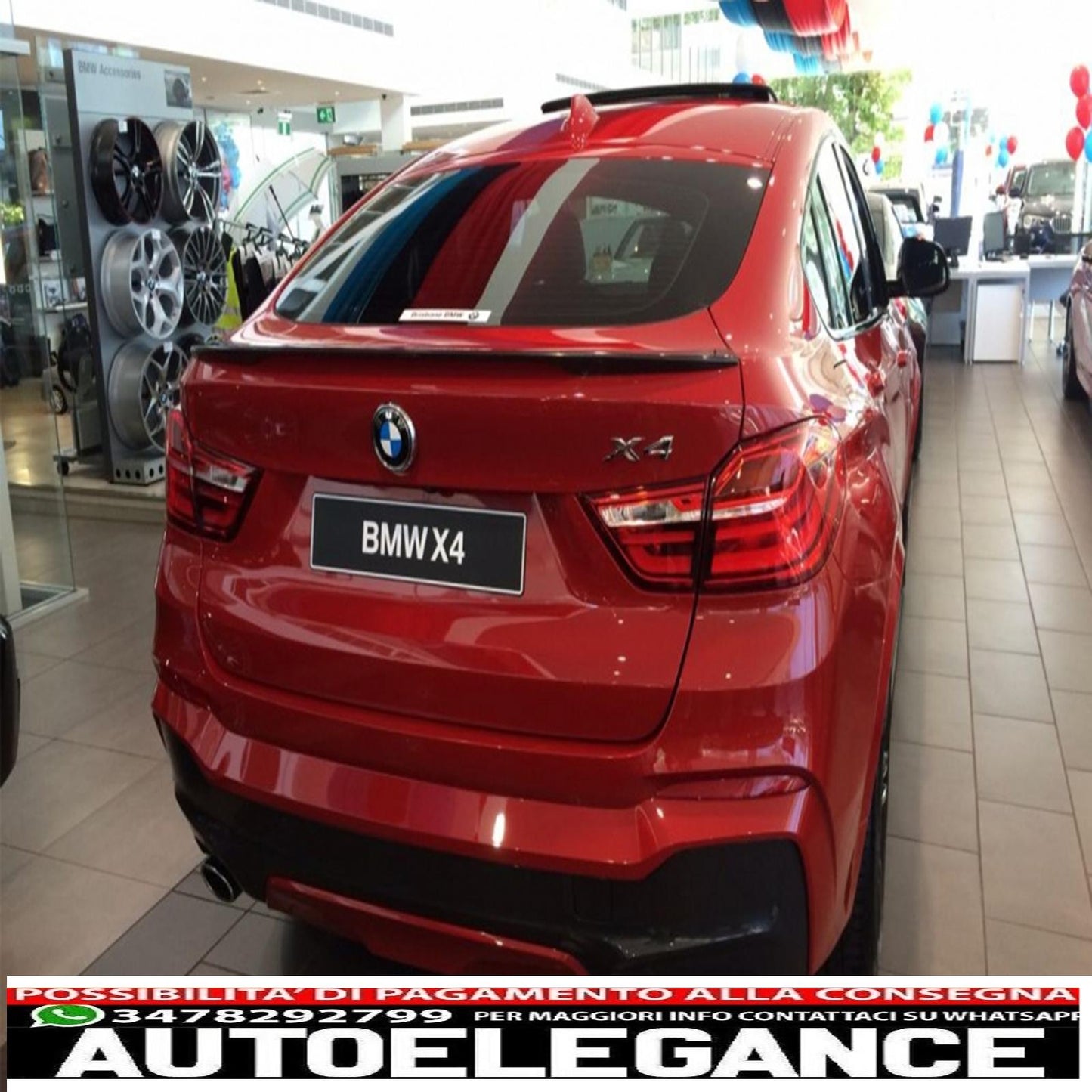 Ala spoiler bagagliaio adatta per bmw x4 f26 (2014-2018) AUTOELEGANCERICAMBI