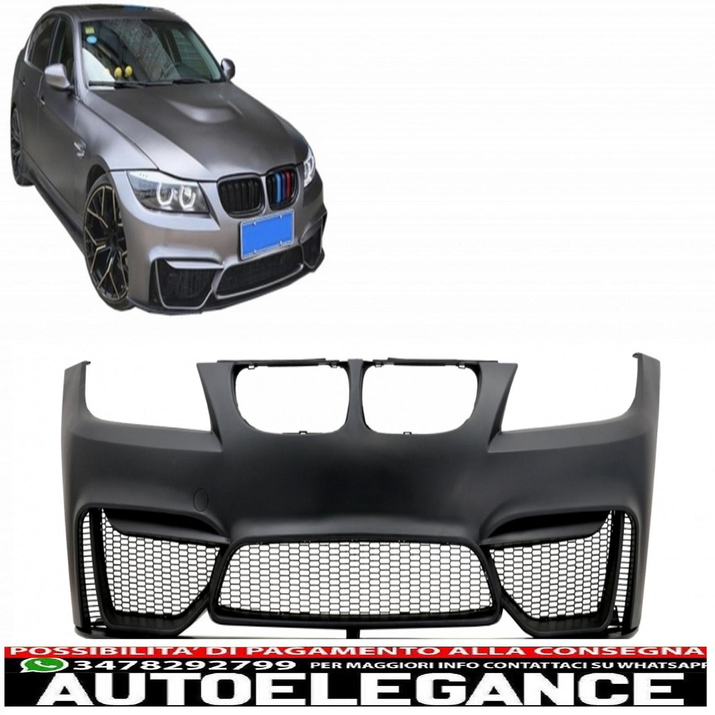 front bumper suitable for bmw 3 series e90 e91 touring lci (2008-2011) m4 cs design