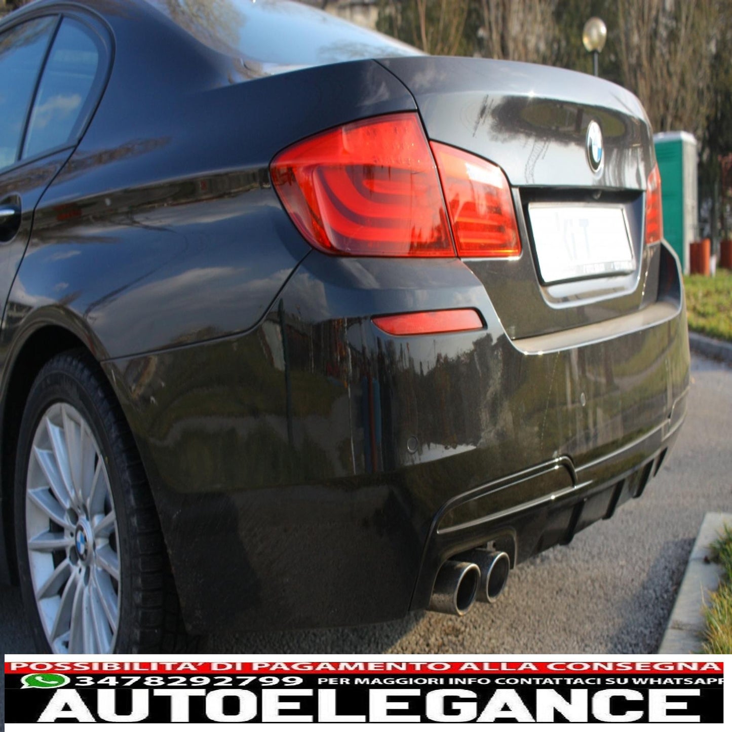 Diffusore d'aria sinistro a doppia uscita adatto per bmw serie 5 f10 f11 berlina touring (2011-2017) design m-performance