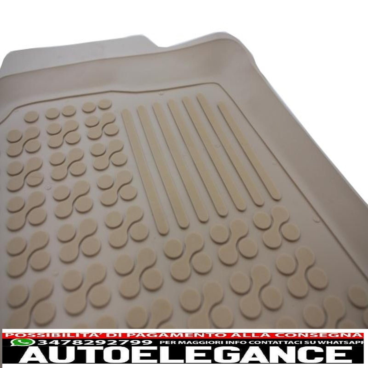 Tappetino in gomma beige adatto per audi q5 8r (2008-2017)