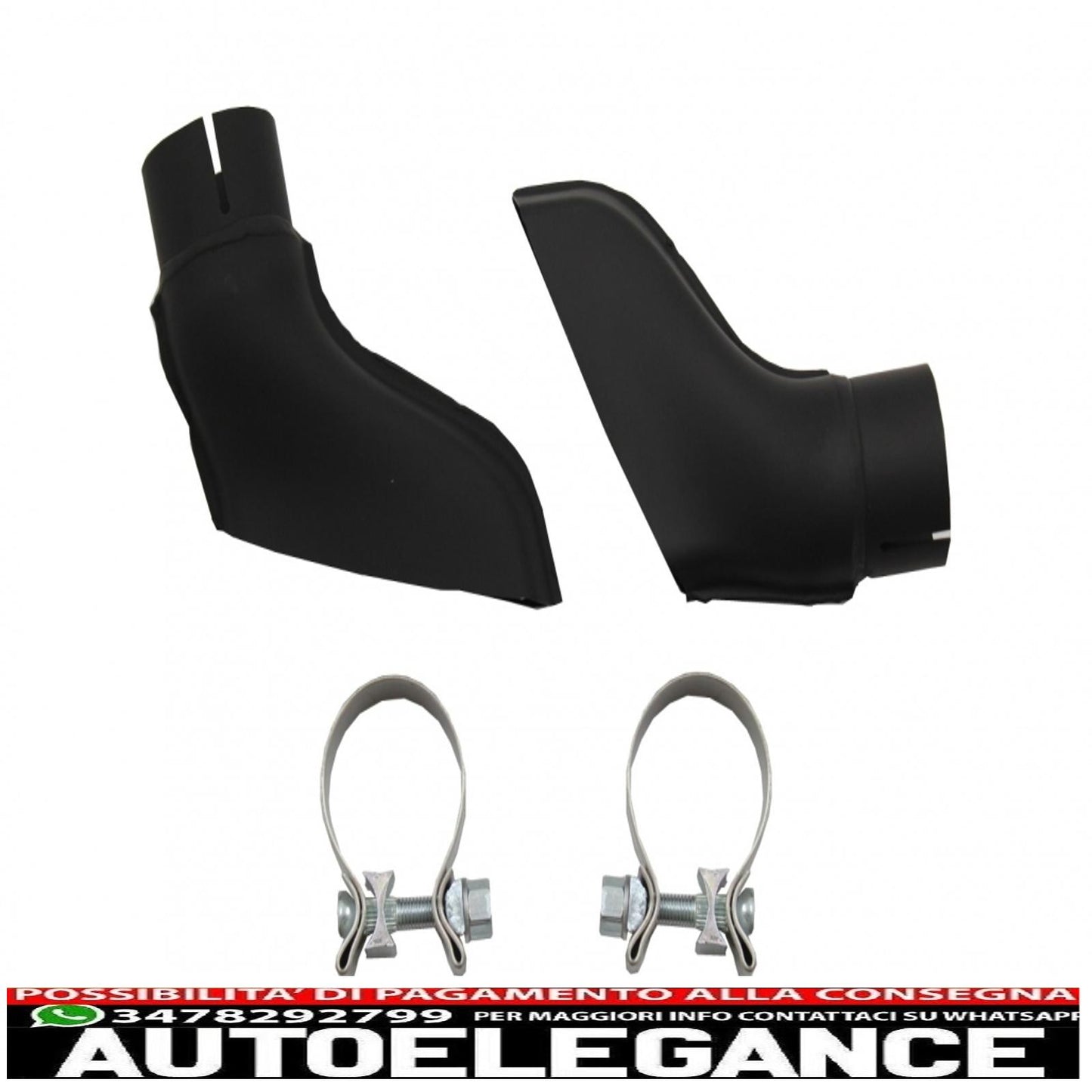 Rear bumper valance diffuser with exhaust tips suitable for audi a6 4g limousine (2011-2014) restyling look