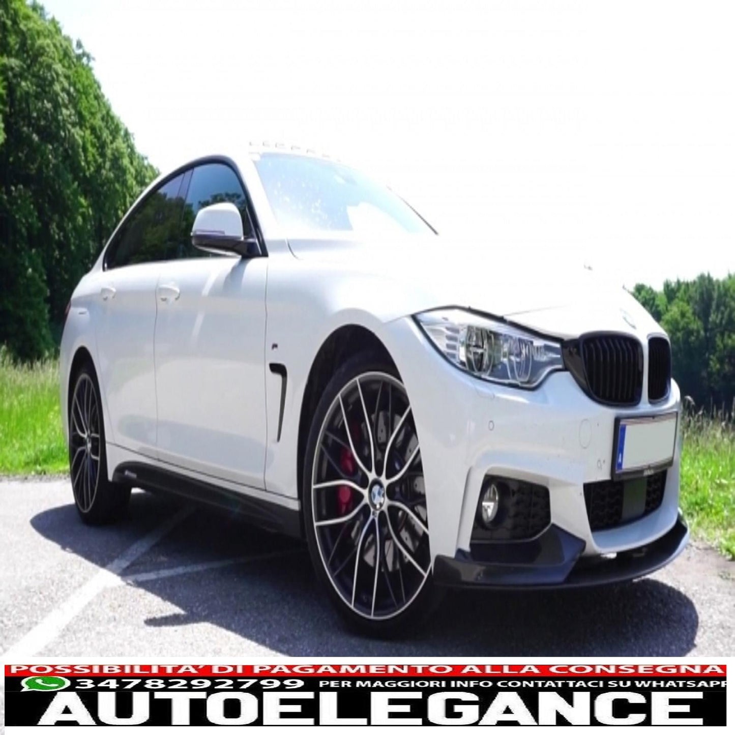 kit carrozzeria completo con estensioni delle minigonne laterali adatto per BMW Serie 4 F36 Gran Coupé (dal 2014 in poi) design M-Performance