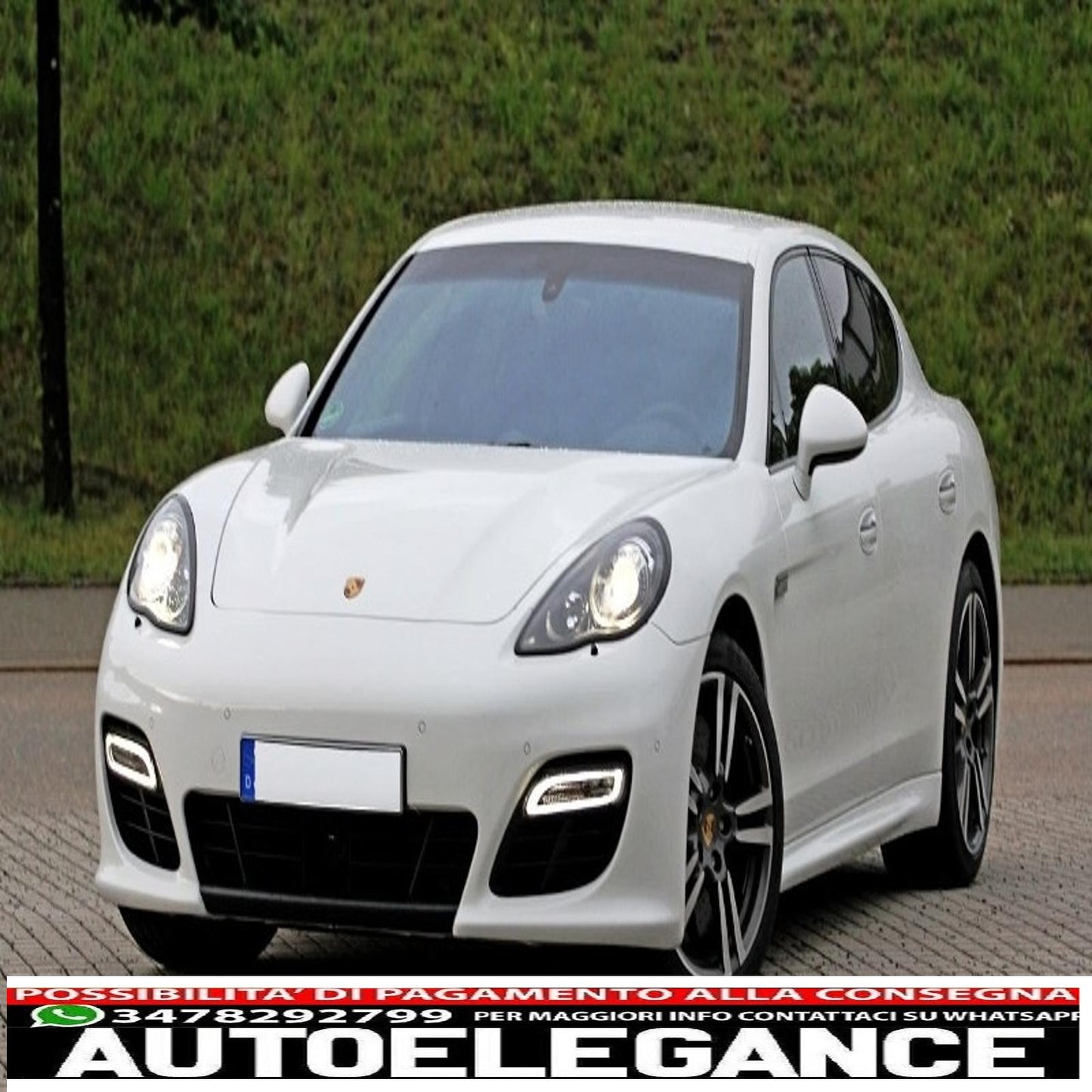 front bumper suitable for porsche 970 panamera (2010-2013) turbo gts design