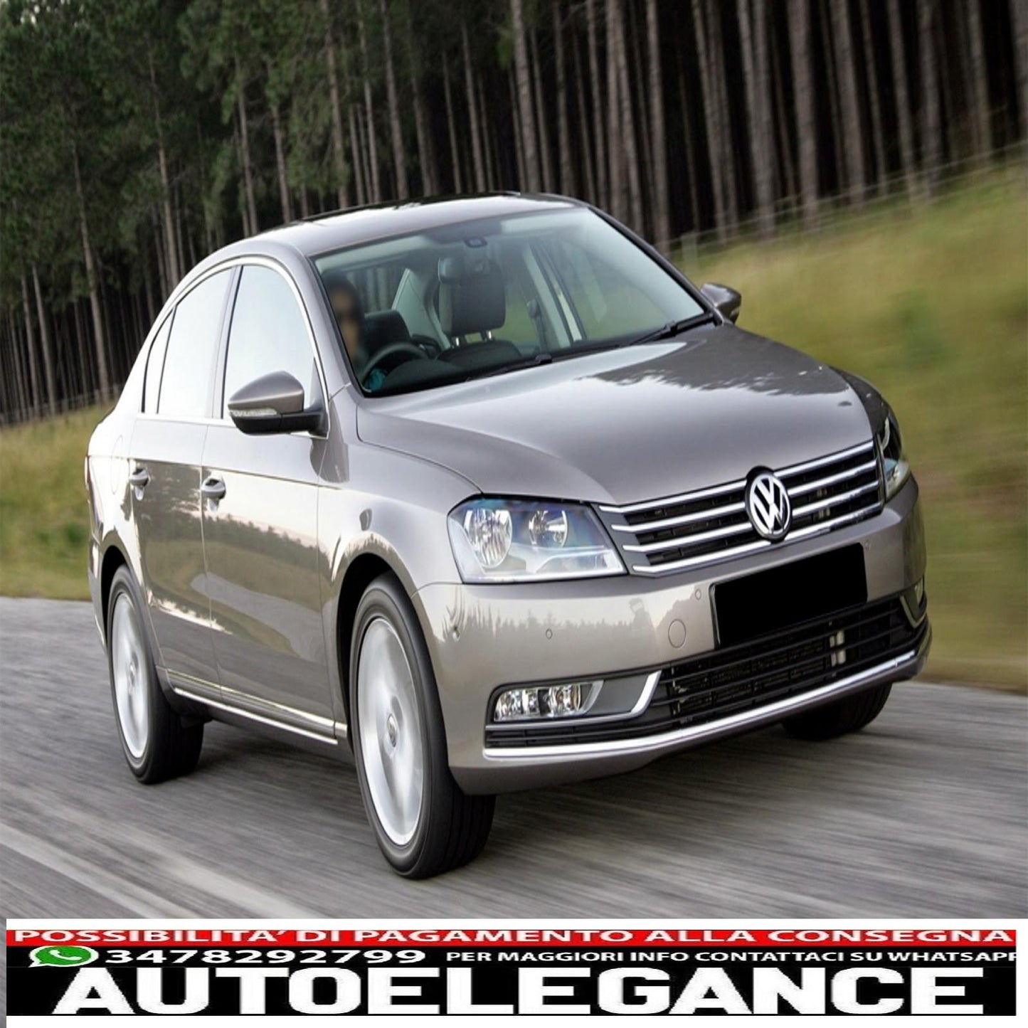 occhiali per fari adatti per vw passat b7 berlina (2010-2014) ottica in vetro trasparente