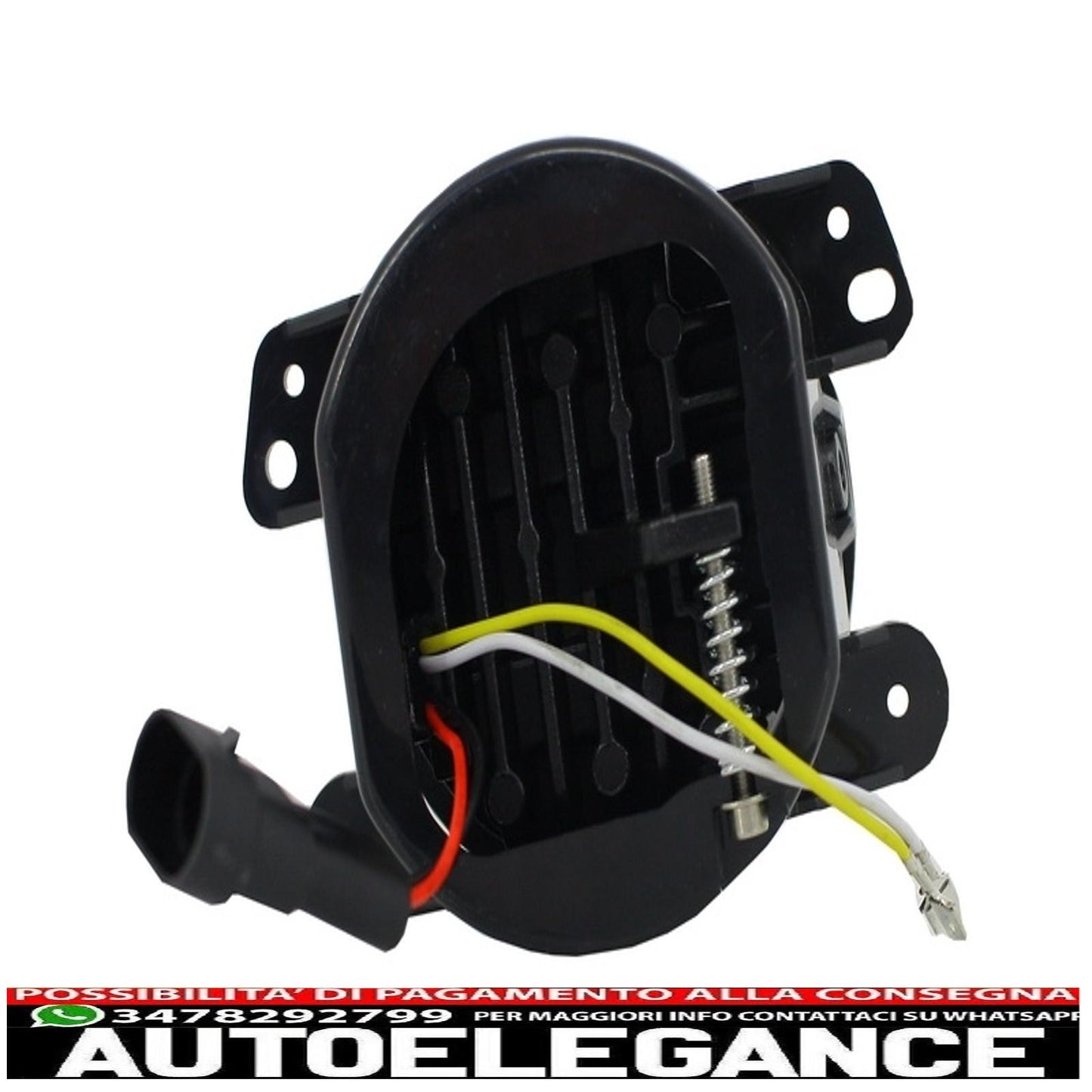 Fendinebbia da 4 pollici full led angel eye adatti per Jeep Wrangler JK TJ LJ (2007-2017)