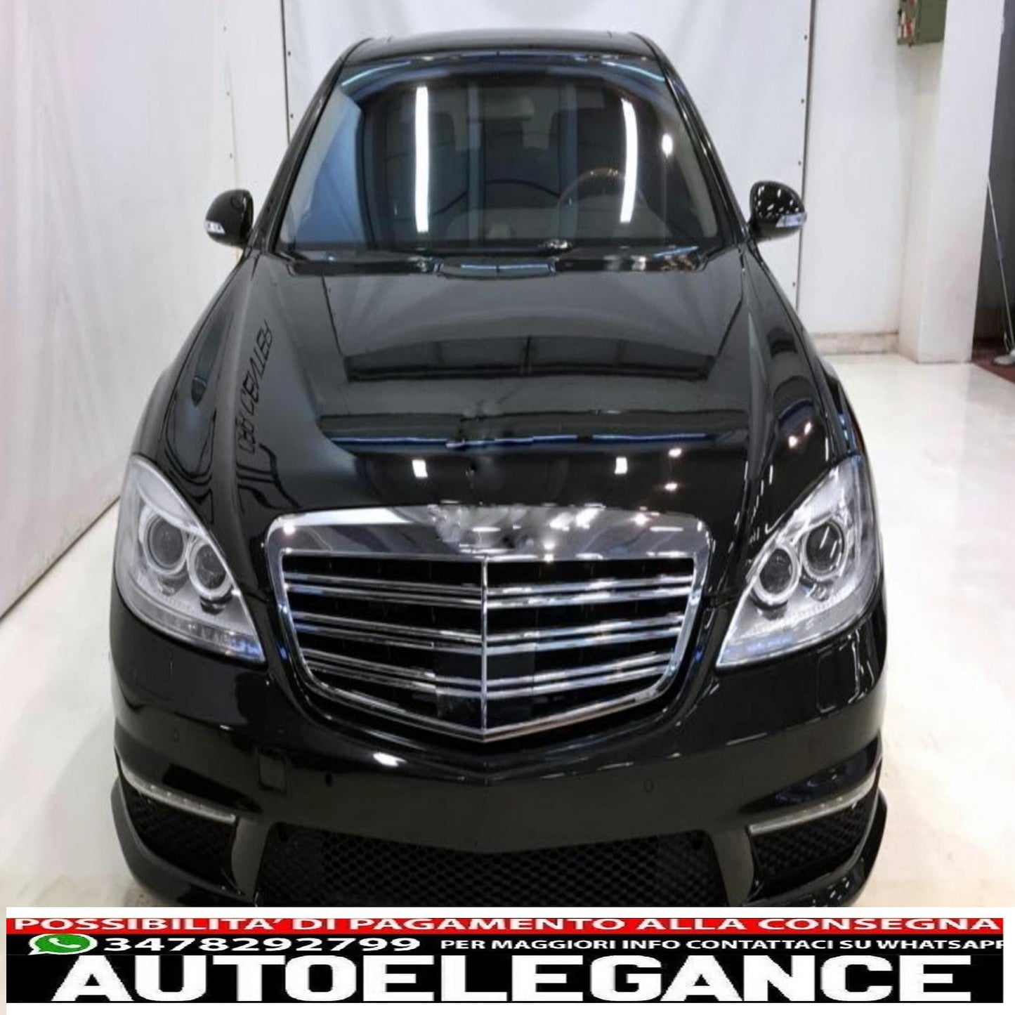 headlight lenses suitable for mercedes s class w221 restyling (2010-2013) clear