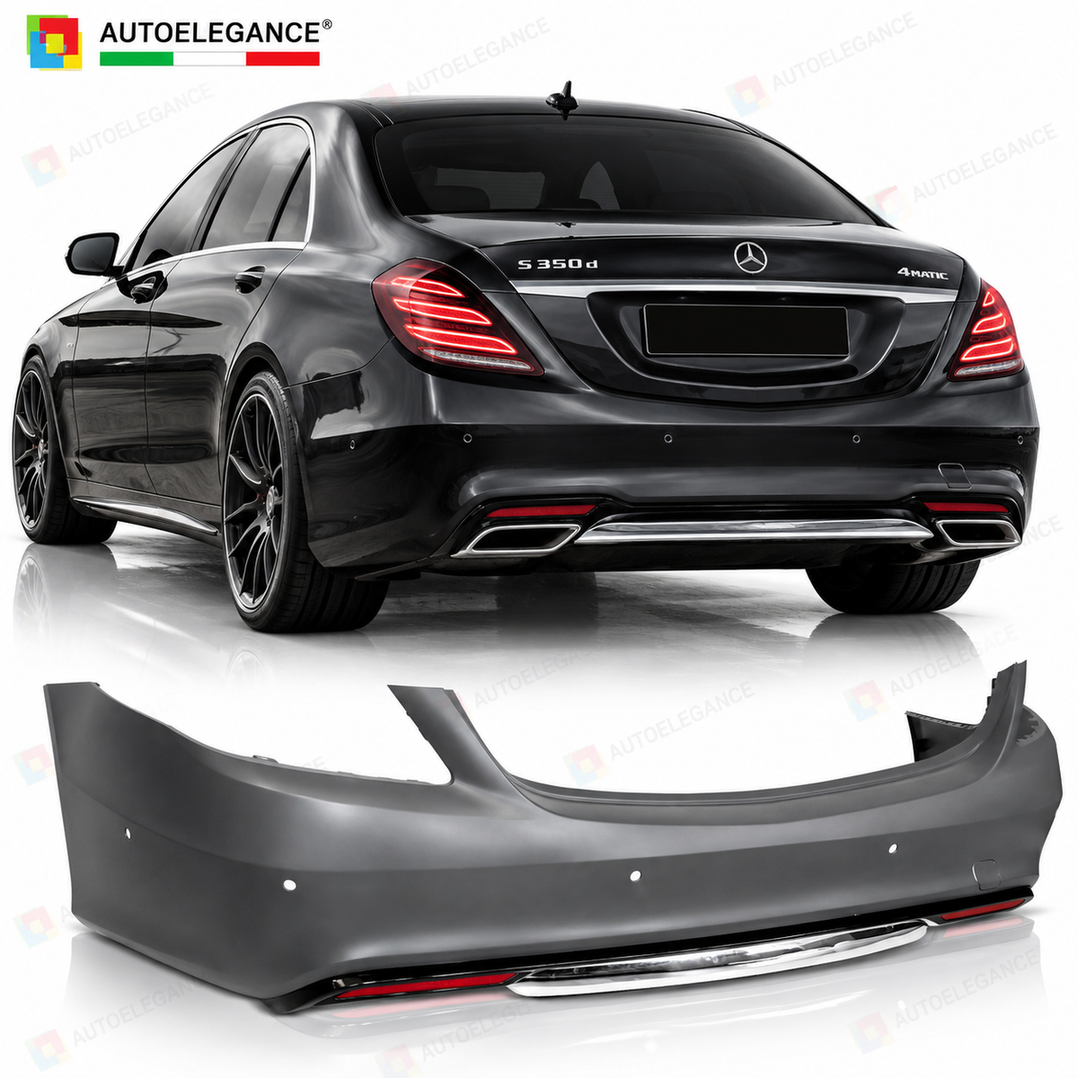 Paraurti posteriore Sport ADATTO PER Mercedes Classe S W222 (2013-2017)