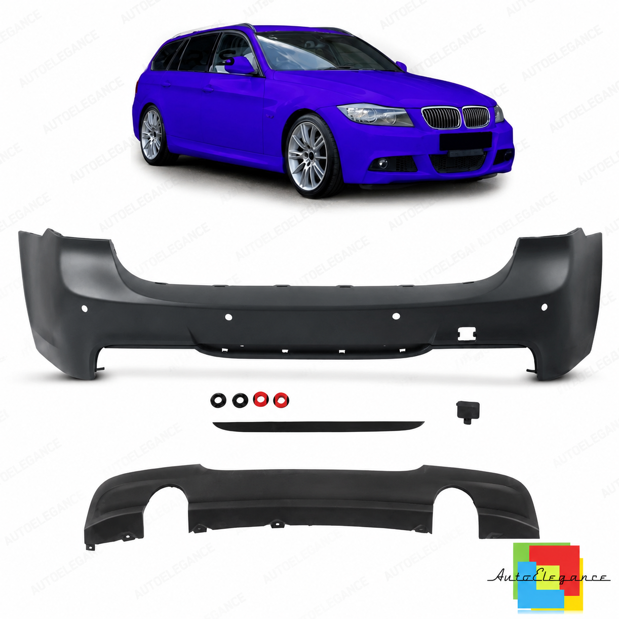 👉Paraurti posteriore M-Tech adatto per BMW Serie 3 E91 Touring 2008-2011👈