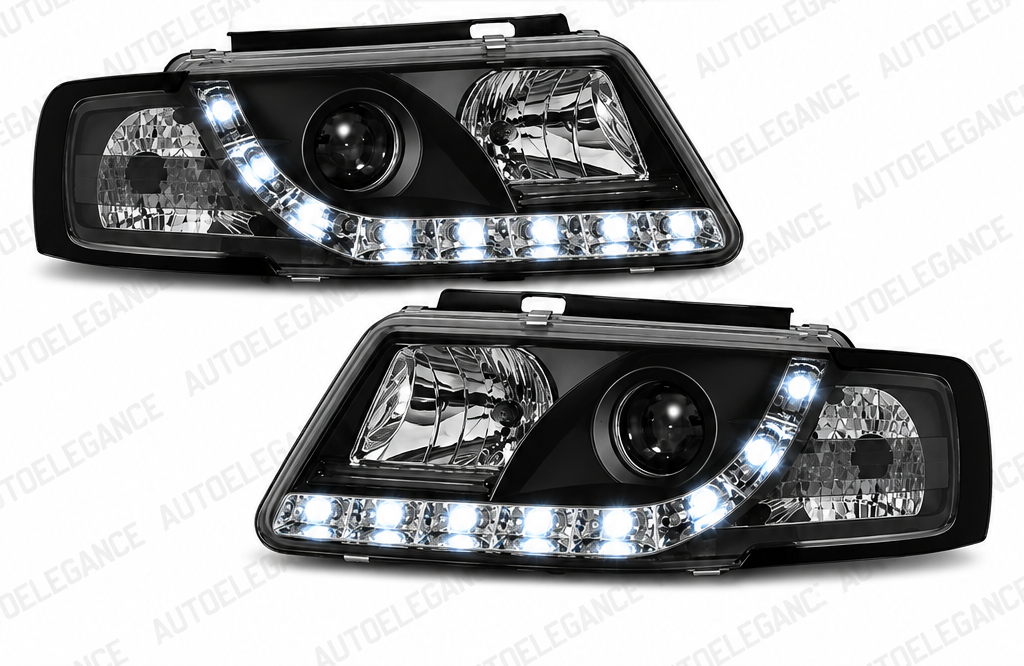 ART.6247 FARI ANTERIORI ADATTO PER VW PASSAT B5 3B 11.96-08.00 NERO