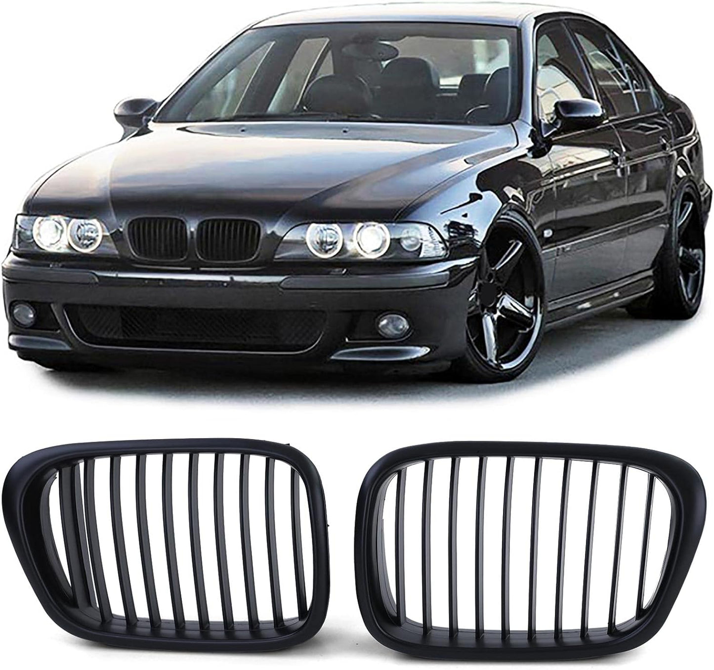 💫ART.7275 GRIGLIA SPORTIVA NERO LUCIDO compatibile con BMW E39 95-03💫