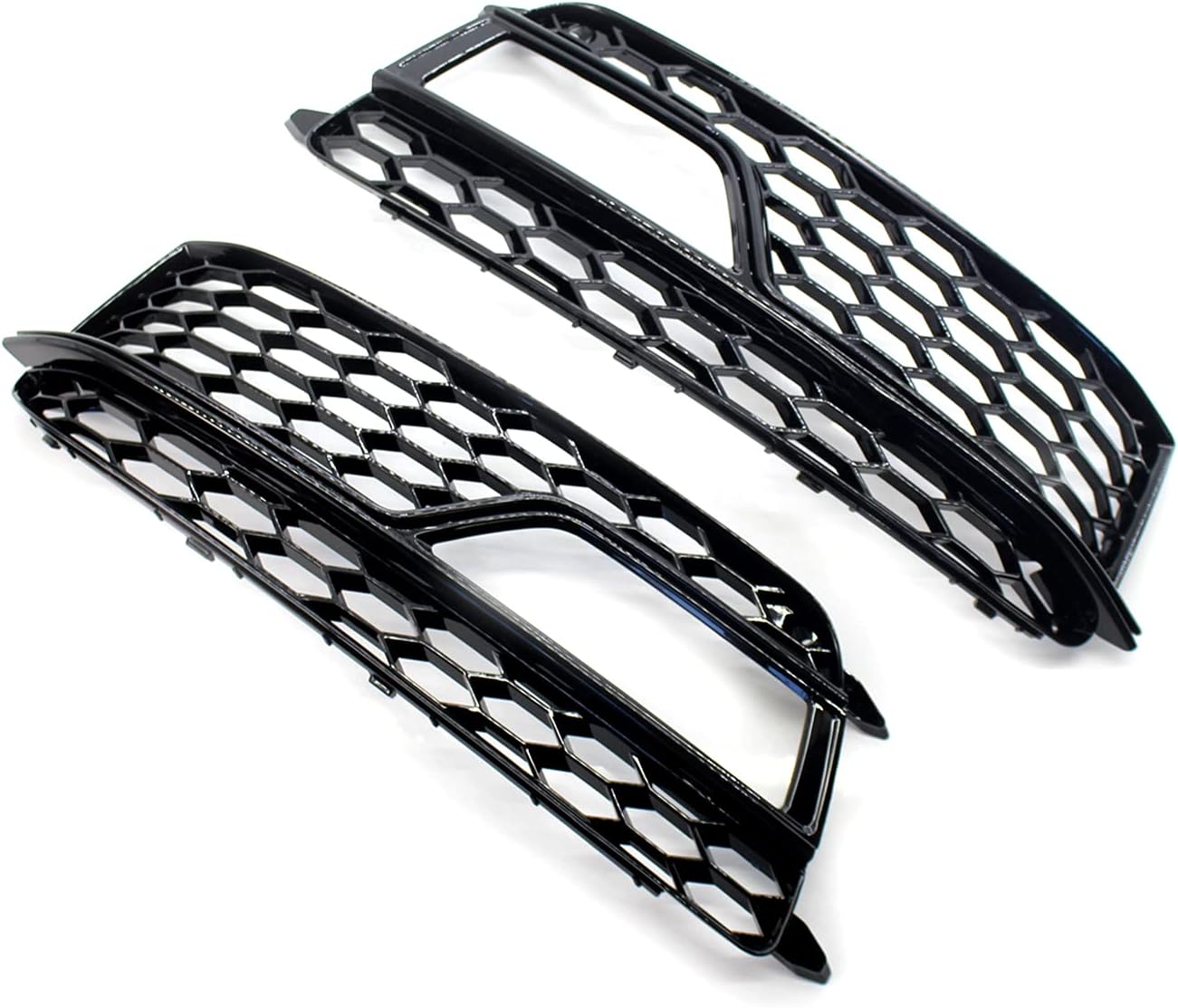Griglie paraurti anteriore sinistra/destra Fendinebbia Griglia copertura Trim Sostituzione per Audi S5 A5 S-Line 2013-2016