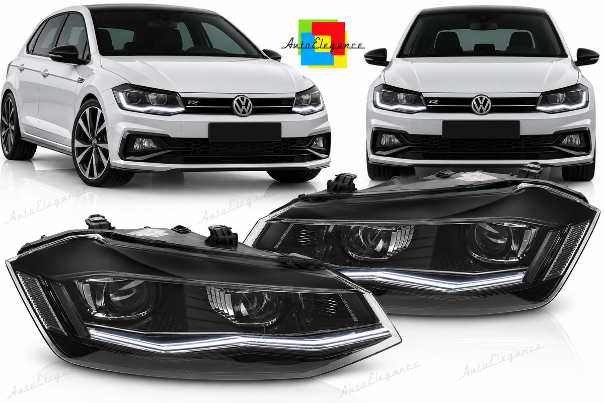 FARI ANTERIORI LED SEQ DRL ADATTI PER VW POLO VI 2G 17-21