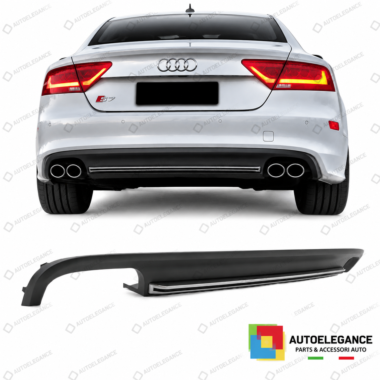 DIFFUSORE AUDI A7 12-15 LOOK S7