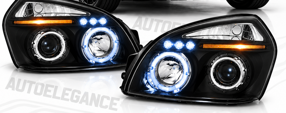 ART.11133 FARI ANTERIORI ADATTO PER HYUNDAI TUCSON 04-10 NERO