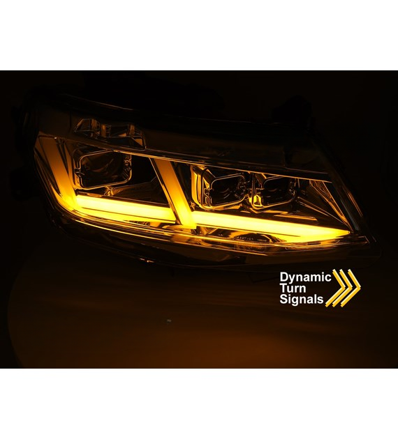 π Fari Anteriori Adatto per Chevrolet Camaro 2016-2018 Full LED DRL Cromati π