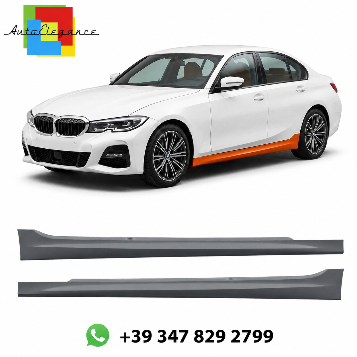 👉Kit minigonne laterali adatto per BMW Serie 3 G20 G21 2019-👈