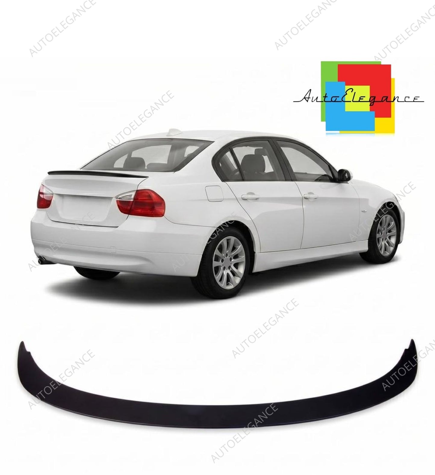 👉Spoiler sul bagagliaio lucido nero adatto per BMW Serie 3 E90 Berlina 05-11👈