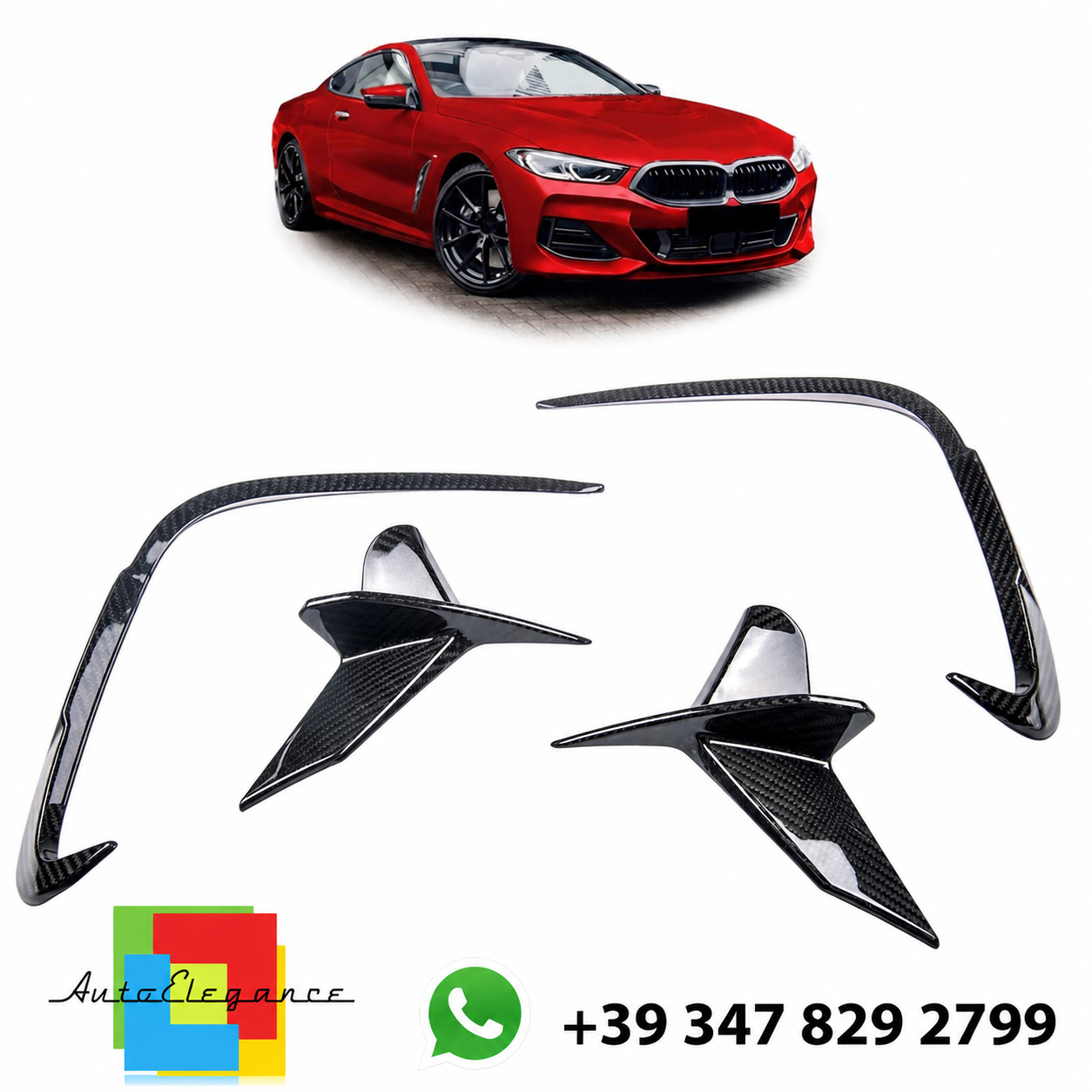 👉Splitter Posteriori Carbonio per BMW Serie 8 (2018-2022) - Aerodinamici👈