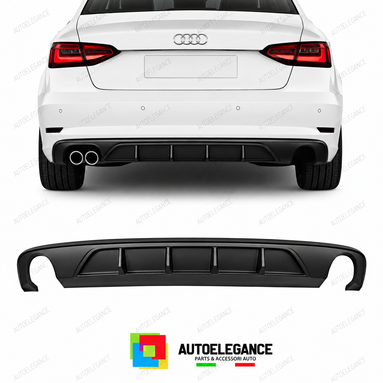 DIFFUSORE AUDI A4 B9 16-19 LOOK SPORT 2