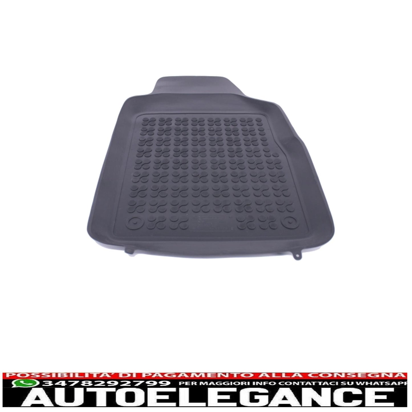 Tappetino in gomma nero adatto per fiat 500 2007+