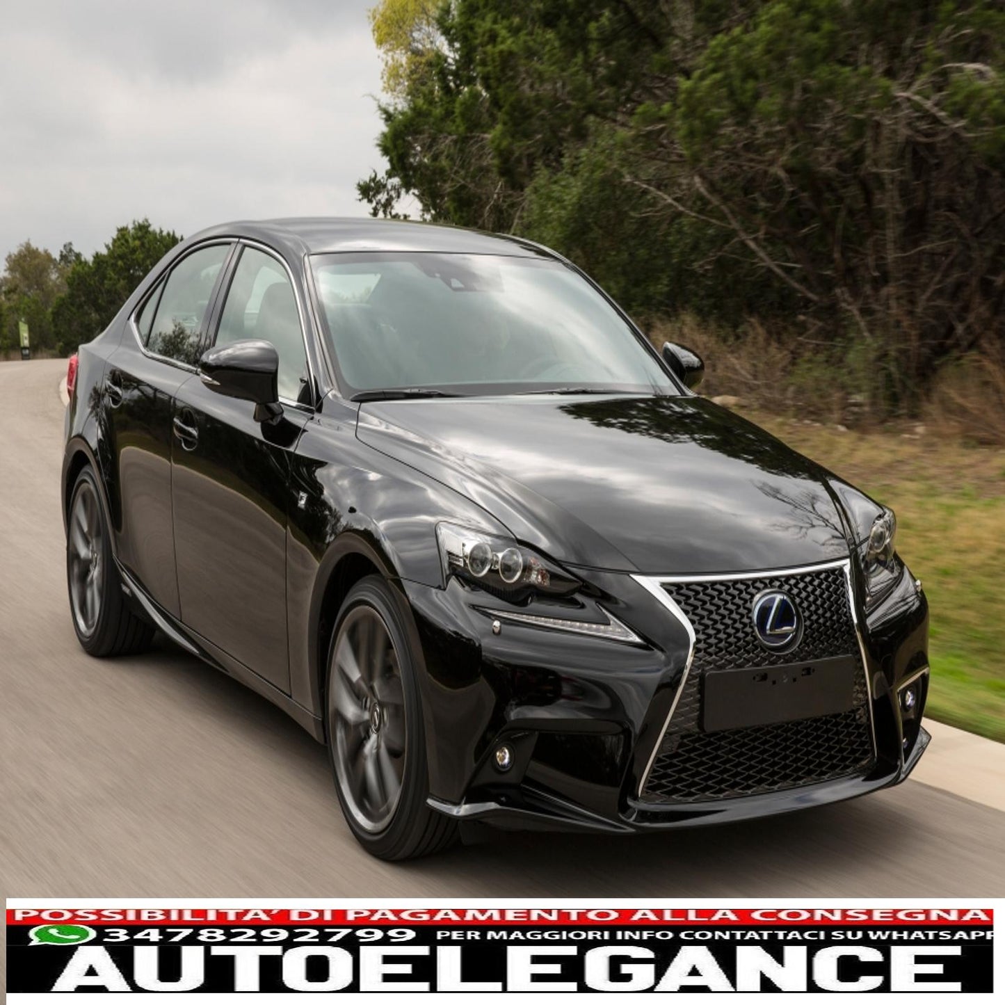 Front bumper suitable for lexus is xe30 (2014-2016) f sport design