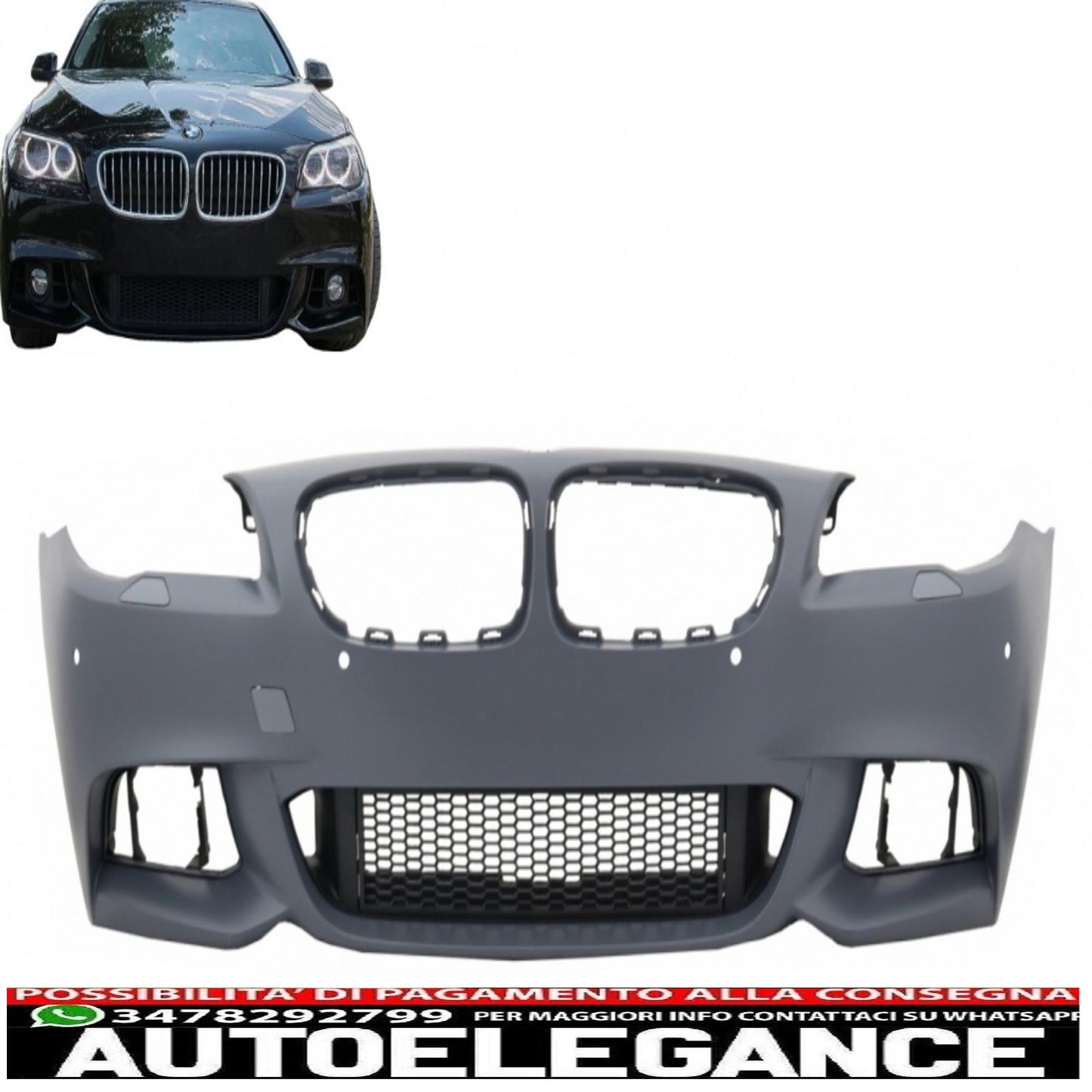 front bumper suitable for bmw 5 series f10 f11 lci sedan touring (2015-2017) m-tech design