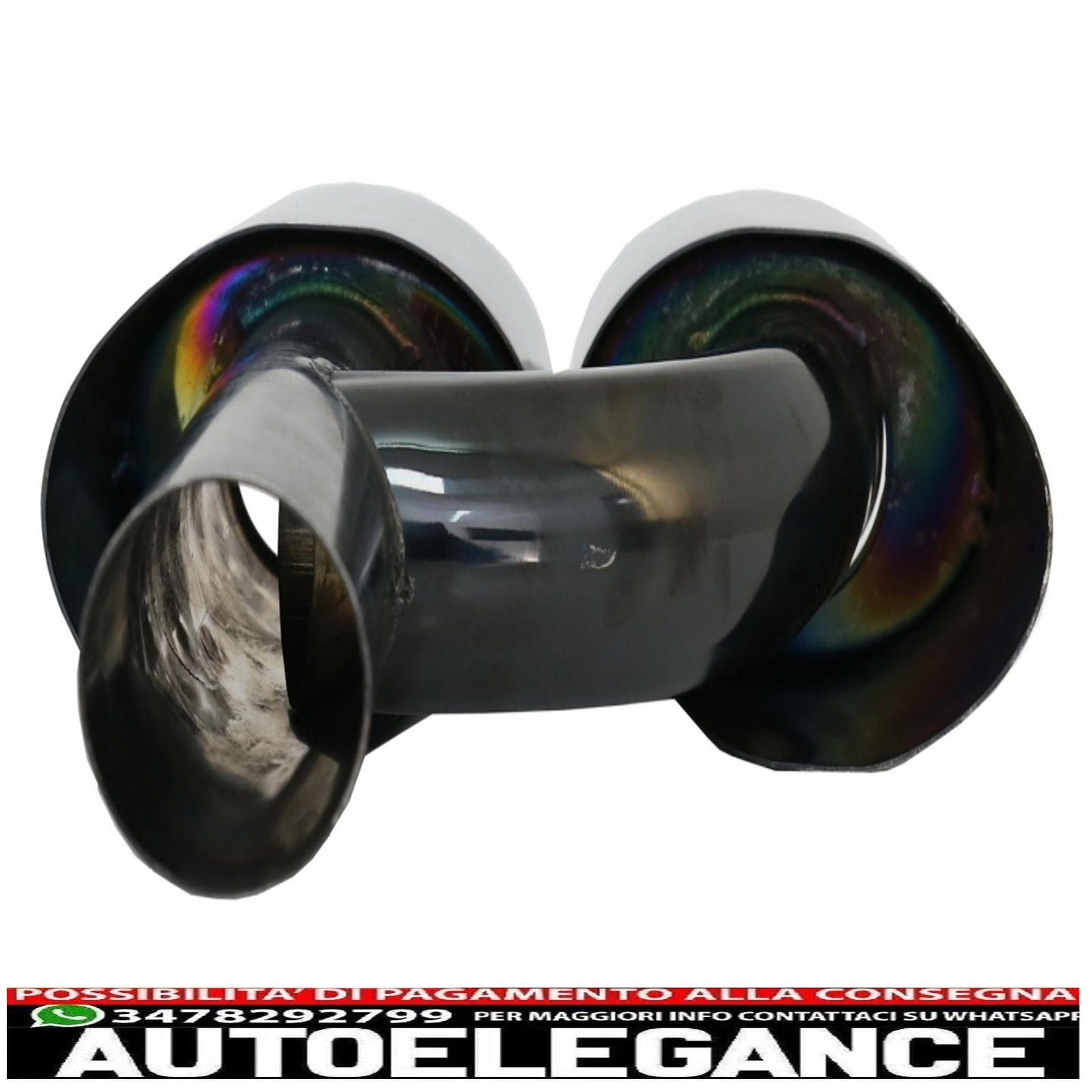 Black exhaust tips suitable for mercedes c class e class s class cls sl slk w204 w211 w221 w219 e63 c63 design