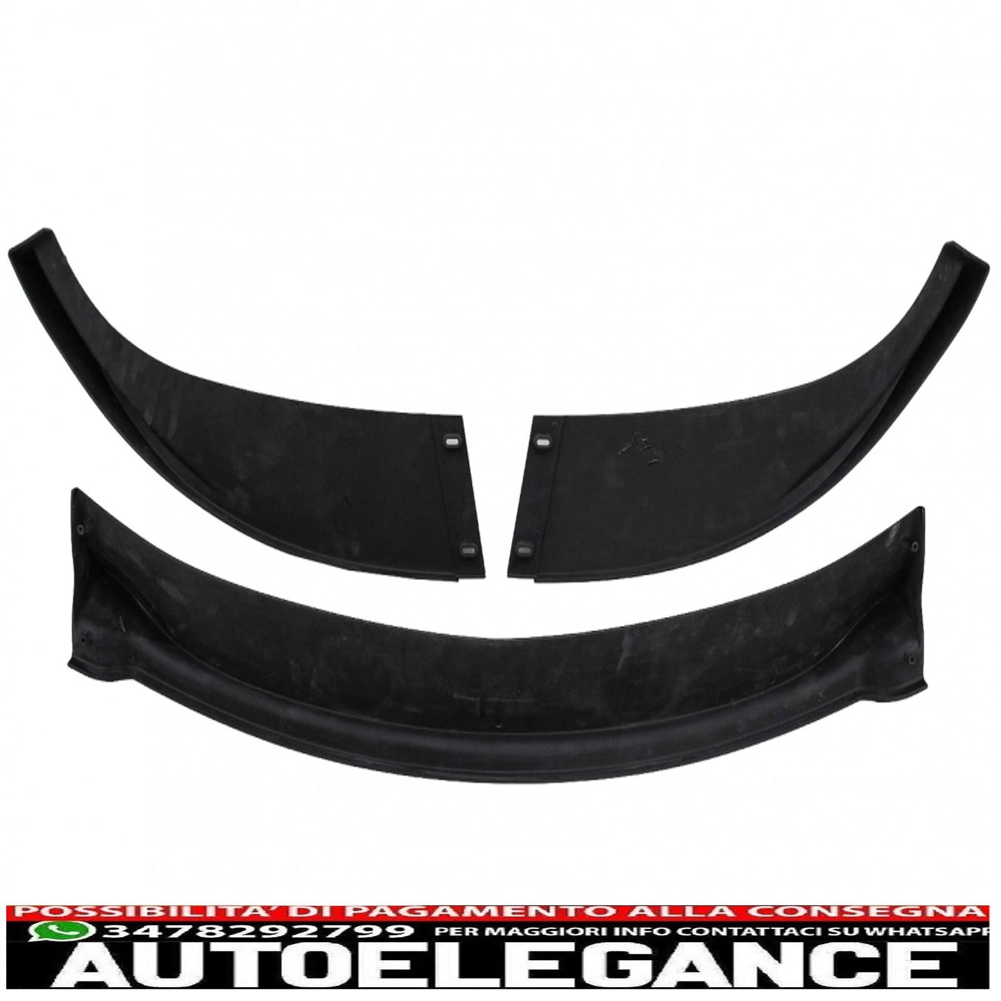 Front bumper spoiler lip suitable for bmw 5 series e60 e61 m5 bumper oe (2003-2010) piano black