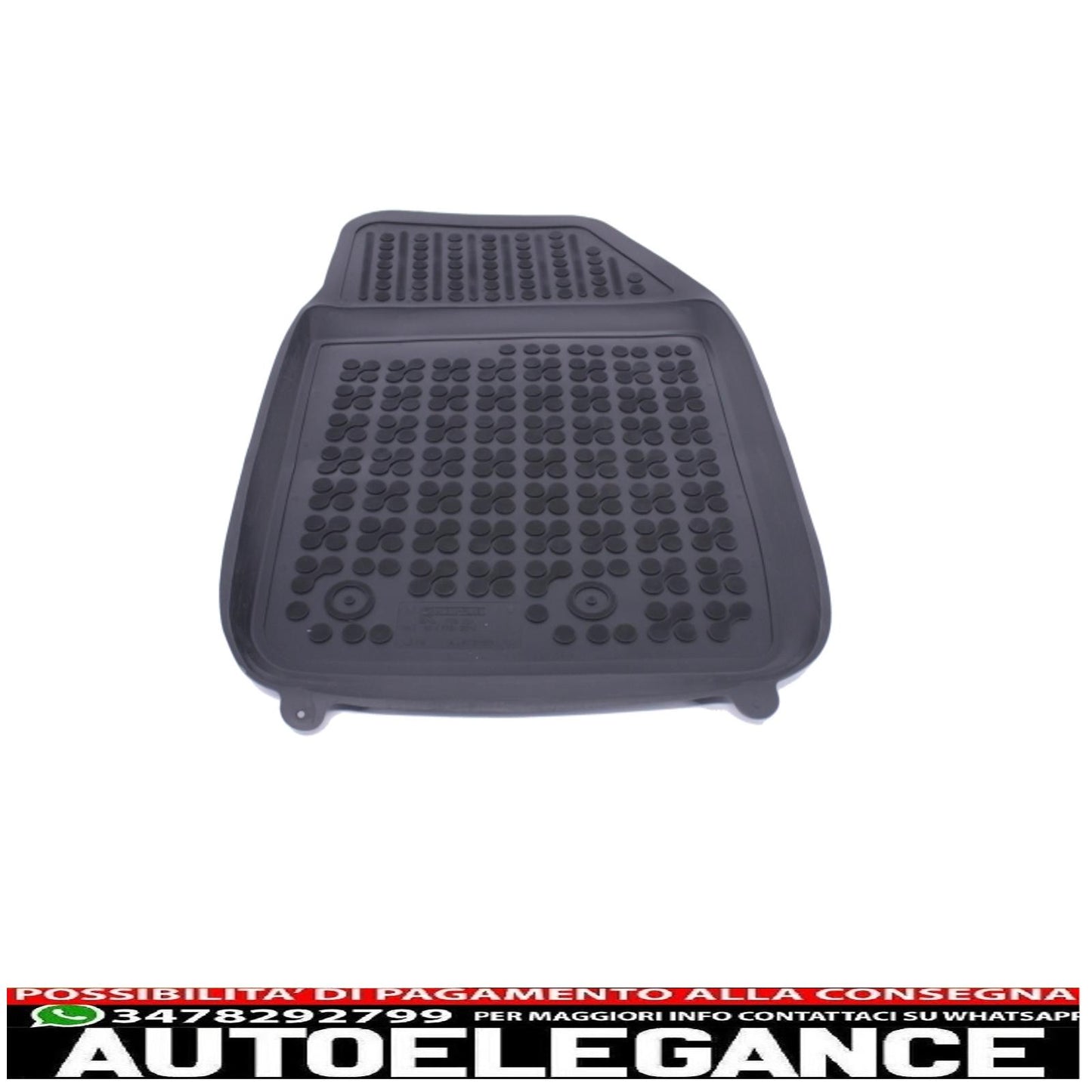 Tappetino in gomma nero adatto per Fiat 500x 2014+
