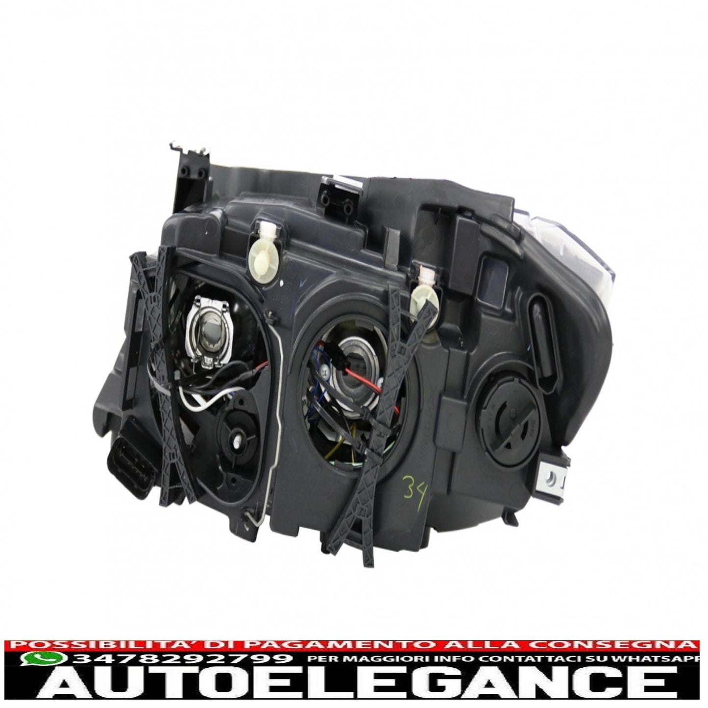 Fari a LED Angel Eyes adatti per BMW X1 E84 (2009-2012) aspetto Xenon