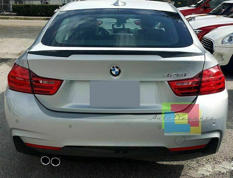 REAR BONNET SPOILER BMW 4 SERIES F36 GRAN COUPE M ABS GLOSS BLACK 0171