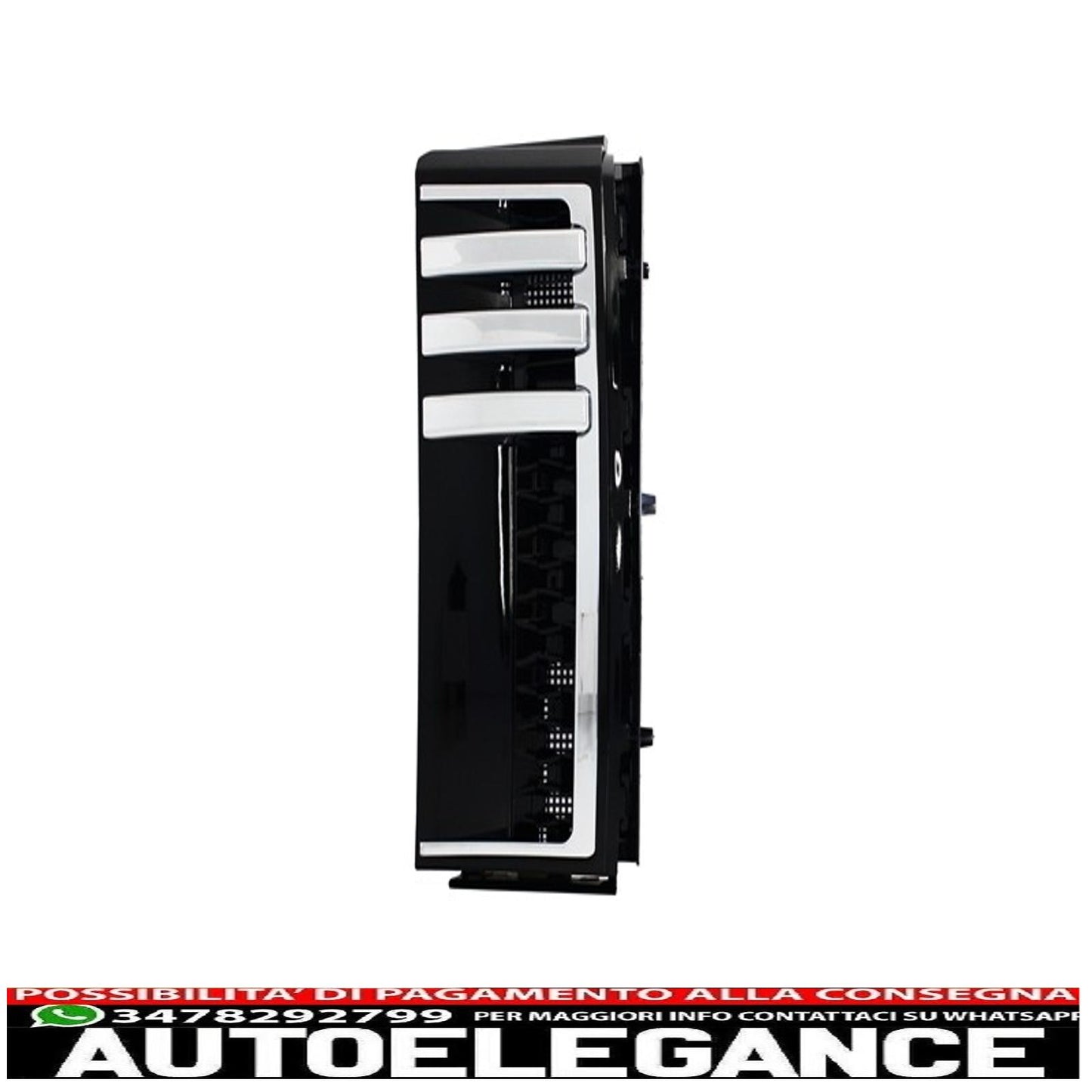 griglia centrale nero-argento prese d'aria laterali nere adatta per land rover vogue iii l322 (2002-2005) autobiografia edizione sovralimentata