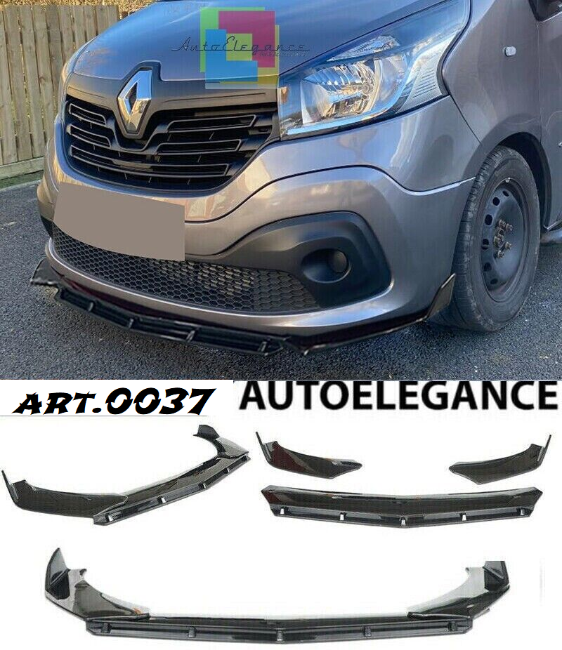 0037 RENAULT TRAFIC III BLATT UNTER STOSSSTANGE ABS LOOK RS SCHWARZ SPLITTER
