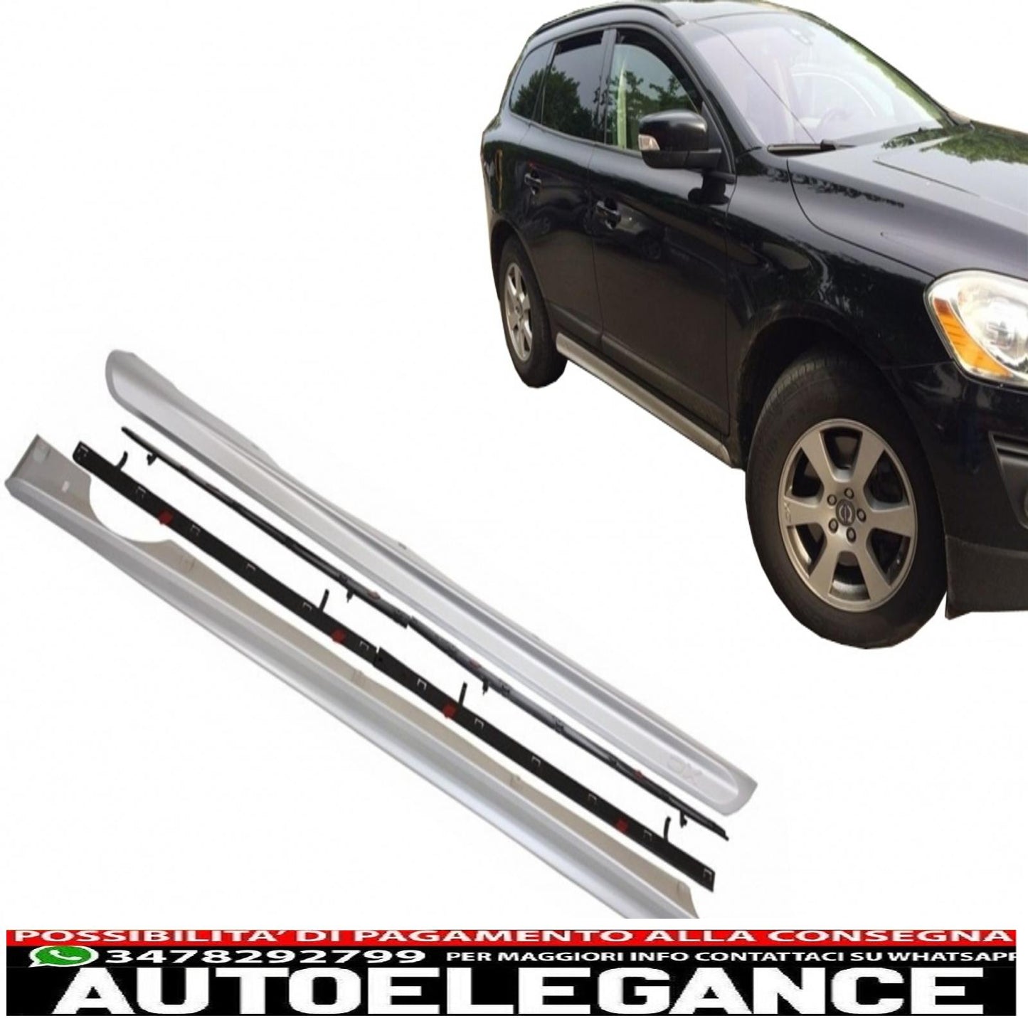 side skirts suitable for volvo xc60 (2008-2013) r-design