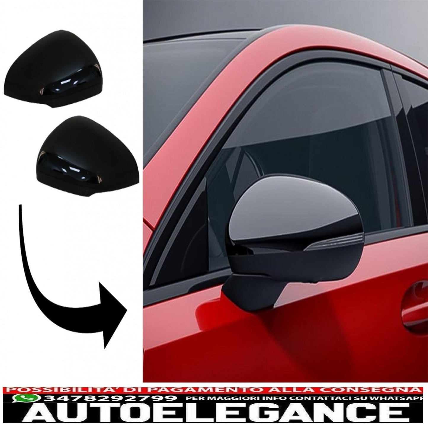 copertura specchietto adatta per mercedes classe a w177 (05.2018-in poi) v177 (09.2018-in poi) cla c118 coupe (05.2019-in poi) cla x118 shooting Brake (09.2019 in poi) pacchetto notturno look AUTOELEGANCERICAMBI