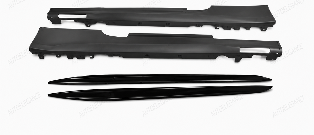 💕MINIGONNE LATERALI BMW G22 G23 20-24 LOOK M PERFORMANCE LUCE D'AMBIENTE💕