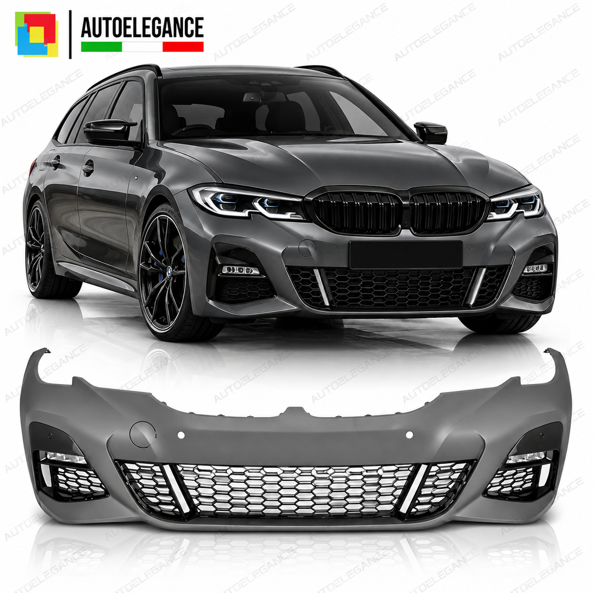 PARAURTI ANTERIORE SPORT PDC datto per BMW G20/G21 19-LOOK M