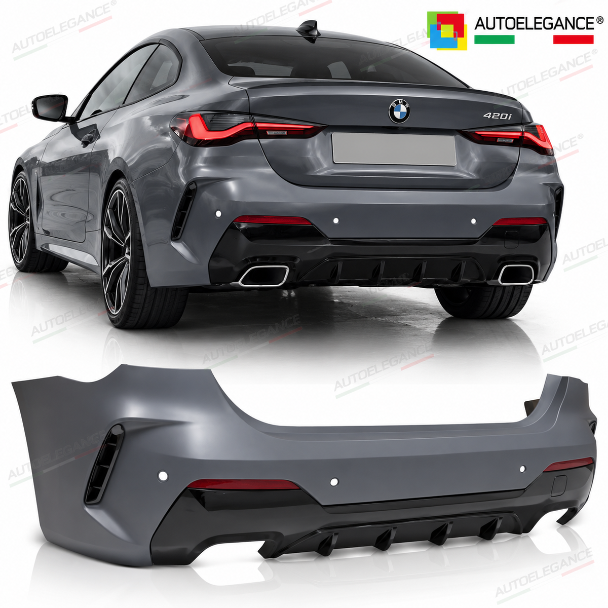 Paraurti posteriore Sport ADATTO PER per BMW G22 G23 (2020-2024) LOOK M