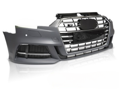 ART.3449 PARAURTI ANTERIORE SPORT CON SENSORE per AUDI A3 8V 17-20