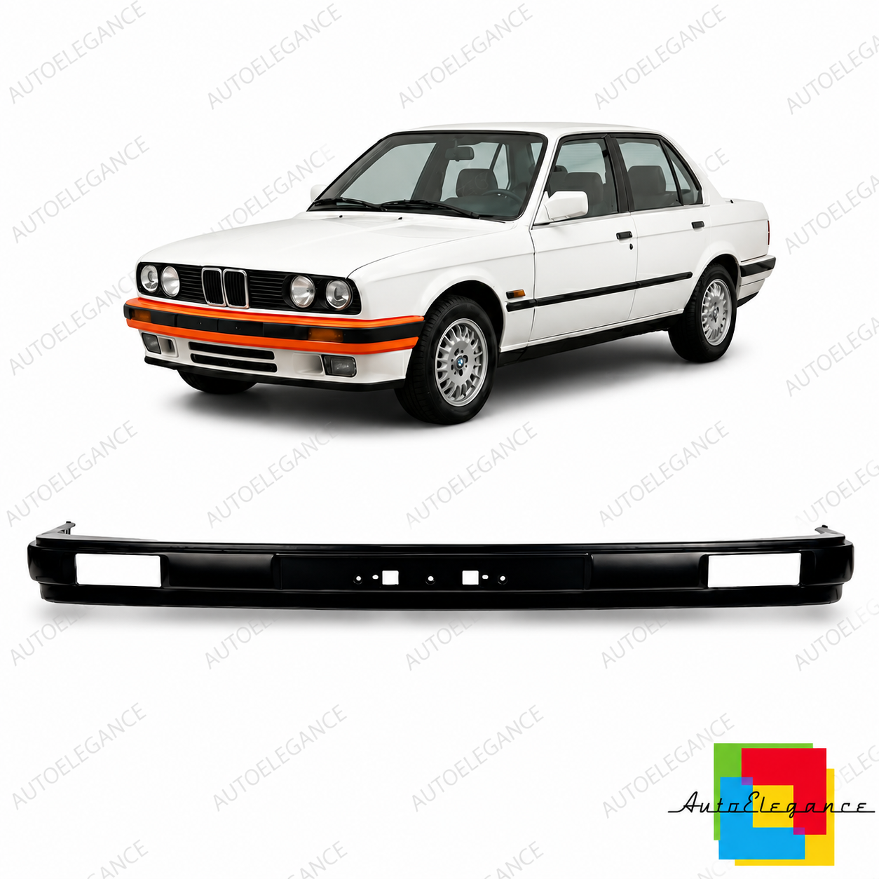 👉Paraurti anteriore in plastica adatto per BMW Serie3 E30 restyling 1988-1991👈