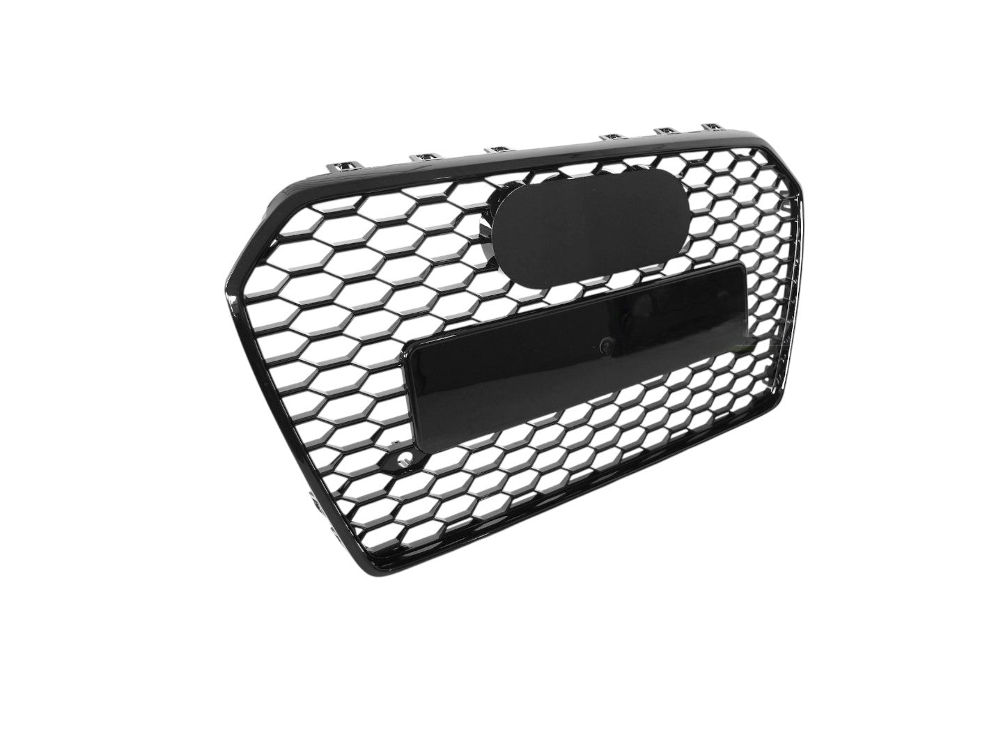 😍ART.5717 GRIGLIA SPORTIVA NERA LUCIDA PDC ADATTO PER AUDI A6 C7 14-18 😍