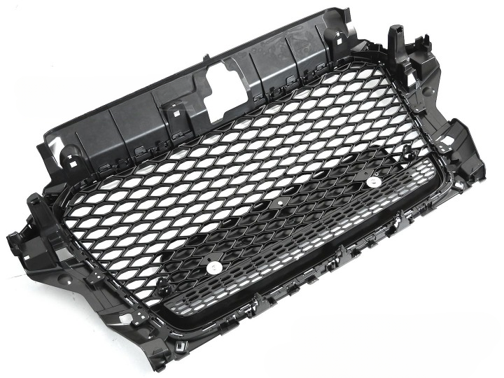 💫ART.7332 GRIGLIA SPORTIVA NERO LUCIDO CROMO PDC per AUDI A3 8V 12-16💫