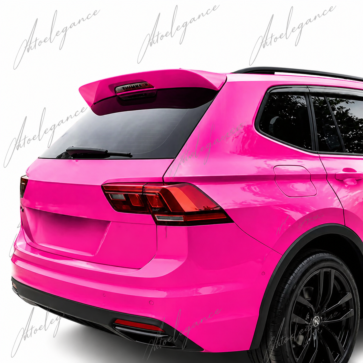 🔥ART.9728 SPOILER POSTERIORE PER TETTO VW TIGUAN NERO LUCIDO IN ABS / 16 -20🔥
