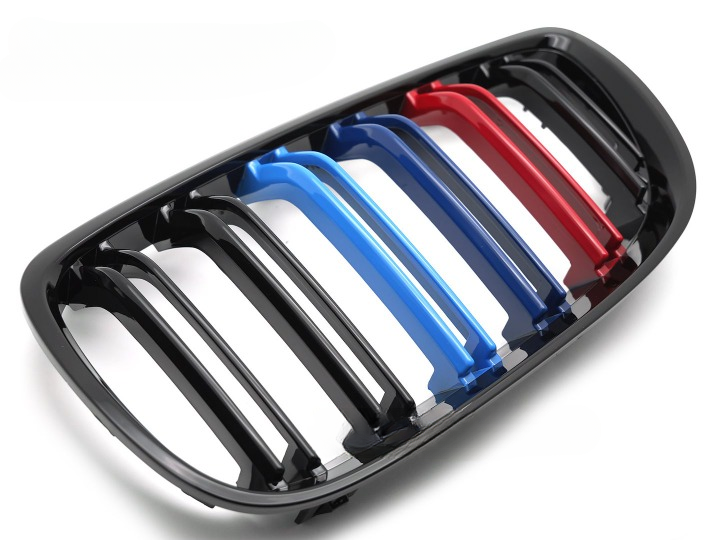 💫ART.7385 GRIGLIA SPORT TRICOLORE DOPPIA BARRA per BMW E92 / E93 06-10💫