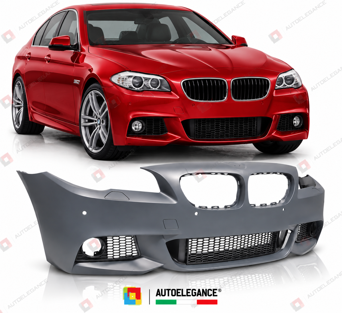 PARAURTI ANTERIORE SPORT PDC adatto per BMW F10 10-13 LOOK M5