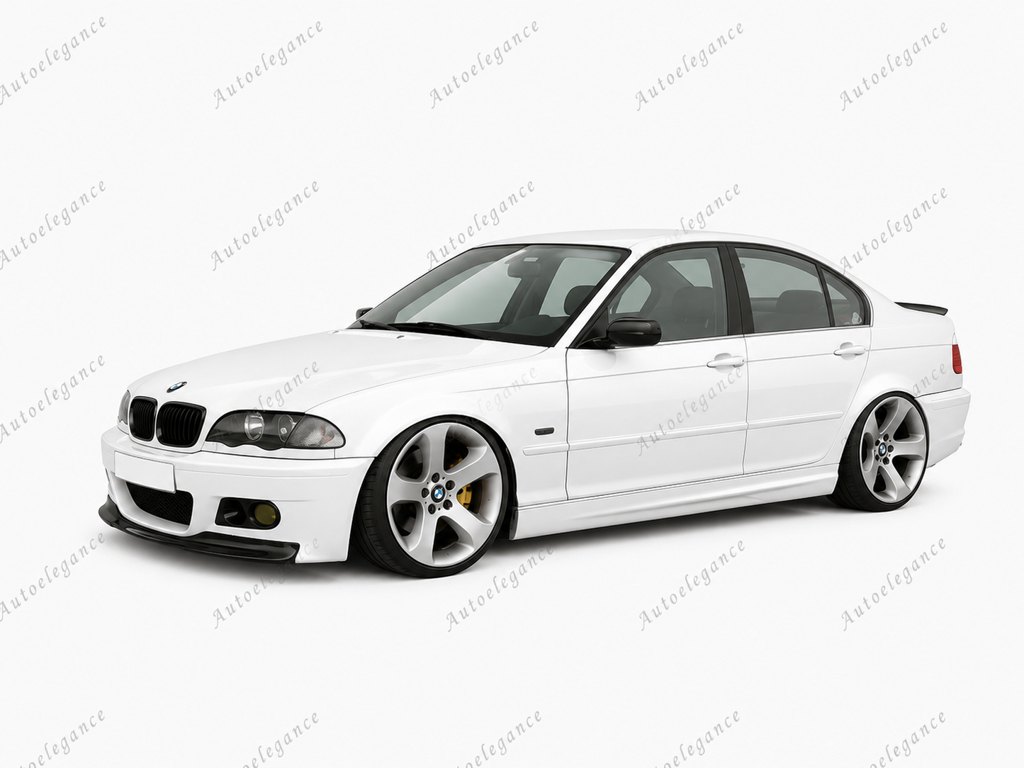 🔥ART.0322 SPLITTER ANTERIORE NERO PER PARAURTI BMW SERIE 3 E46 M3🔥