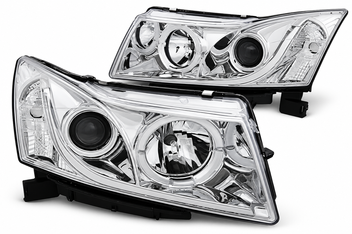 ART.10695 FARI ANTERIORI ADATTO PER CHEVROLET CRUZE 09-12 CROMATA